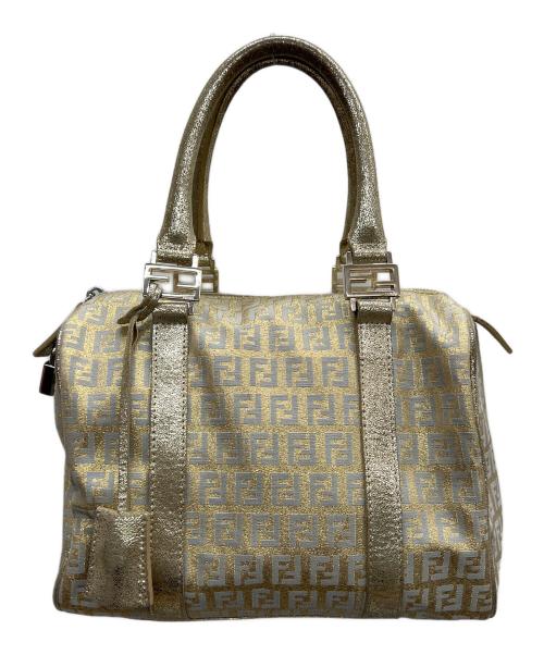 FENDI（フェンディ）FENDI (フェンディ) ミニボストンバッグ ズッキーノ ベージュの古着・服飾アイテム