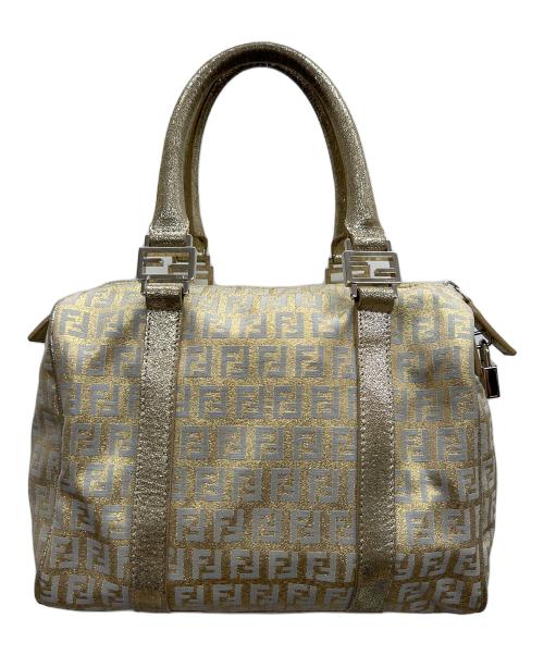 FENDI（フェンディ）FENDI (フェンディ) ミニボストンバッグ ズッキーノ ベージュの古着・服飾アイテム