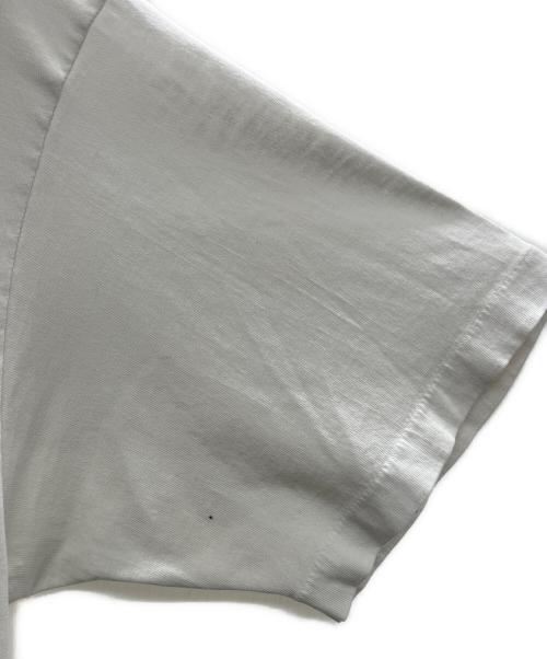 Hanes（ヘインズ）Hanes (ヘインズ) 半袖カットソー ホワイト×レッド サイズ:XLの古着・服飾アイテム