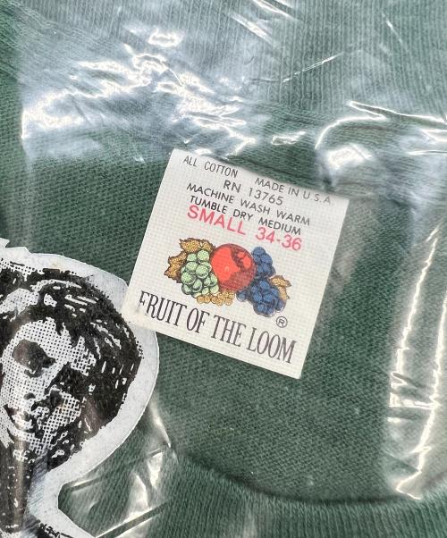 FRUIT OF THE LOOM（フルーツオブザルーム）FRUIT OF THE LOOM (フルーツオブザルーム) ポケットTシャツ 1981年 グリーン サイズ:SMALL 34-36 未使用品の古着・服飾アイテム