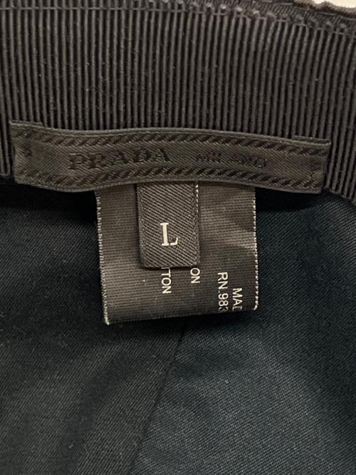 PRADA（プラダ）PRADA (プラダ) ナイロンキャップ ブラック サイズ:Lの古着・服飾アイテム