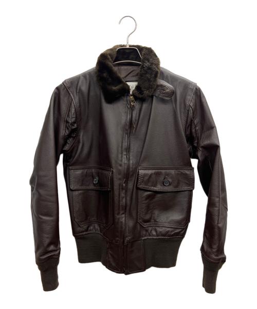 U'S NAVY（ユーエスネイビー）U'S NAVY (ユーエスネイビー) G-1ジャケット ブラウン サイズ:36Rの古着・服飾アイテム