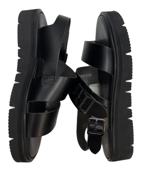 toshinosuke takegahara（トシノスケ タケガハラ）toshinosuke takegahara (トシノスケ タケガハラ) S.S.BELT SANDALS ブラック サイズ:不明の古着・服飾アイテム