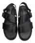 中古・古着 toshinosuke takegahara (トシノスケ タケガハラ) S.S.BELT SANDALS ブラック サイズ:不明：10000円