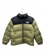THE NORTH FACEザ ノース フェイス）の古着「ダウンジャケット」｜オリーブ×ブラック