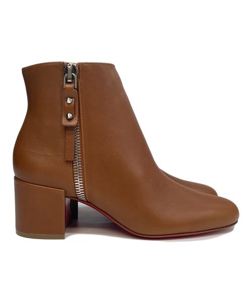 Christian Louboutin（クリスチャン・ルブタン）Christian Louboutin (クリスチャン・ルブタン) サイドジップブーツ ZIPTOTAL 55 ベージュ サイズ:36 1/2の古着・服飾アイテム
