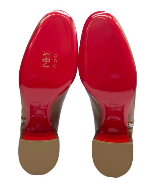 Christian Louboutin（クリスチャン・ルブタン）Christian Louboutin (クリスチャン・ルブタン) サイドジップブーツ ZIPTOTAL 55 ベージュ サイズ:36 1/2の古着・服飾アイテム