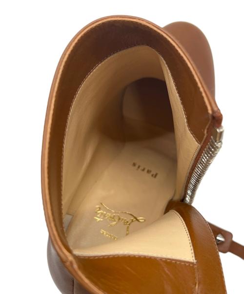 Christian Louboutin（クリスチャン・ルブタン）Christian Louboutin (クリスチャン・ルブタン) サイドジップブーツ ZIPTOTAL 55 ベージュ サイズ:36 1/2の古着・服飾アイテム