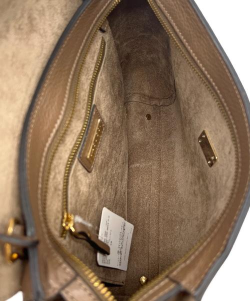 IACUCCI（イアクッチ）IACUCCI (イアクッチ) 2WAYバッグ ベージュ×ブラックの古着・服飾アイテム