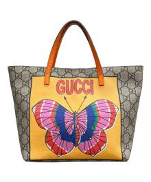 GUCCI（グッチ）の古着「トートバッグ」｜ベージュ×オレンジ