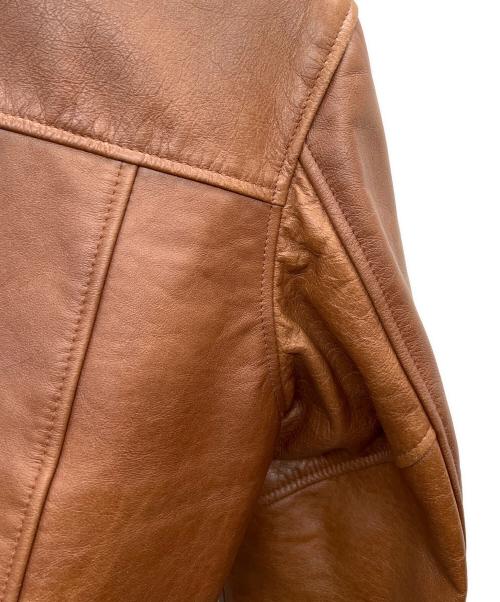 Schott（ショット）Schott (ショット) レザーハーフコート ブラウン サイズ:Sの古着・服飾アイテム