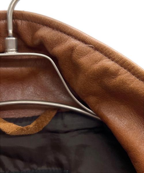 Schott（ショット）Schott (ショット) レザーハーフコート ブラウン サイズ:Sの古着・服飾アイテム