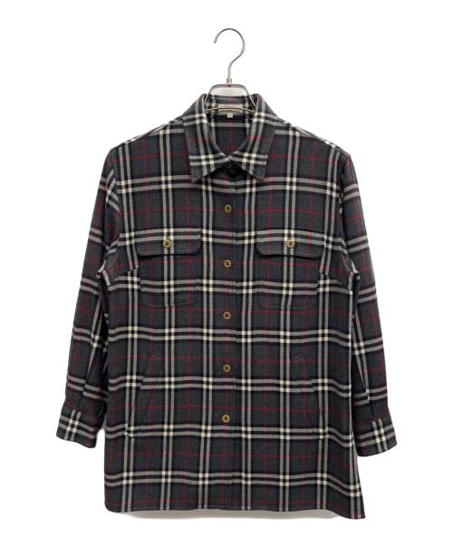 Burberry's（バーバリーズ）Burberry's (バーバリーズ) 長袖シャツ グレー サイズ:40の古着・服飾アイテム