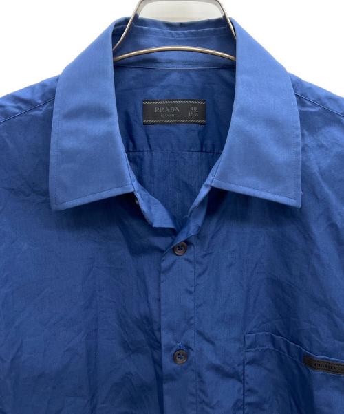 PRADA（プラダ）PRADA (プラダ) 半袖シャツ ブルー サイズ:40の古着・服飾アイテム