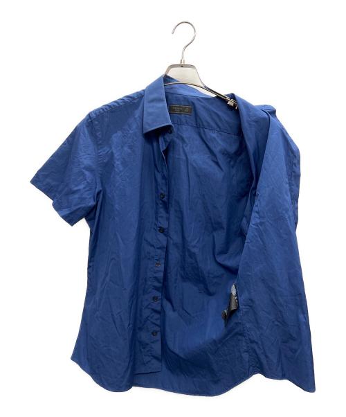 PRADA（プラダ）PRADA (プラダ) 半袖シャツ ブルー サイズ:40の古着・服飾アイテム