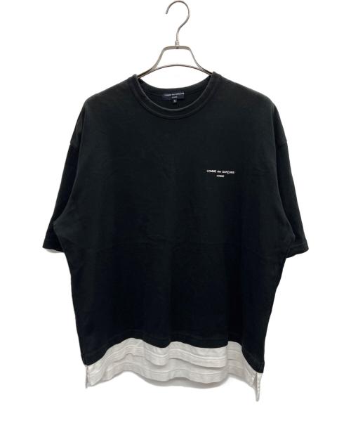 COMME des GARCONS HOMME（コムデギャルソン オム）COMME des GARCONS HOMME (コムデギャルソン オム) ロゴプリントＴシャツ ブラック サイズ:Sの古着・服飾アイテム