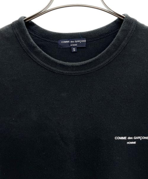COMME des GARCONS HOMME（コムデギャルソン オム）COMME des GARCONS HOMME (コムデギャルソン オム) ロゴプリントＴシャツ ブラック サイズ:Sの古着・服飾アイテム