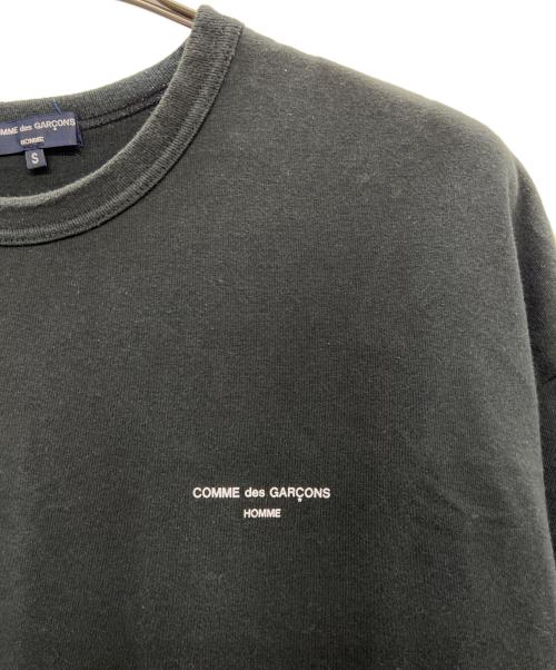 COMME des GARCONS HOMME（コムデギャルソン オム）COMME des GARCONS HOMME (コムデギャルソン オム) ロゴプリントＴシャツ ブラック サイズ:Sの古着・服飾アイテム