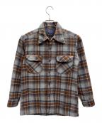 PENDLETONペンドルトン）の古着「長袖ウールシャツ」｜グレー×ブラウン