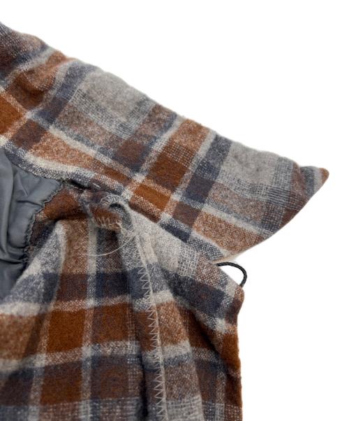PENDLETON（ペンドルトン）PENDLETON (ペンドルトン) 長袖ウールシャツ グレー×ブラウン サイズ:Mの古着・服飾アイテム