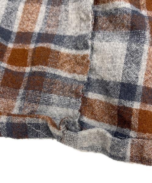 PENDLETON（ペンドルトン）PENDLETON (ペンドルトン) 長袖ウールシャツ グレー×ブラウン サイズ:Mの古着・服飾アイテム