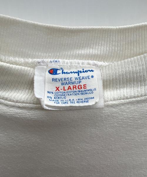 Champion（チャンピオン）Champion (チャンピオン) リバースウィーブスウェット 80s ホワイト サイズ:XLの古着・服飾アイテム