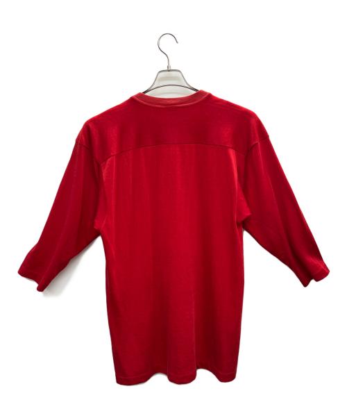 Champion（チャンピオン）Champion (チャンピオン) 長袖カットソー レッド サイズ:Lの古着・服飾アイテム