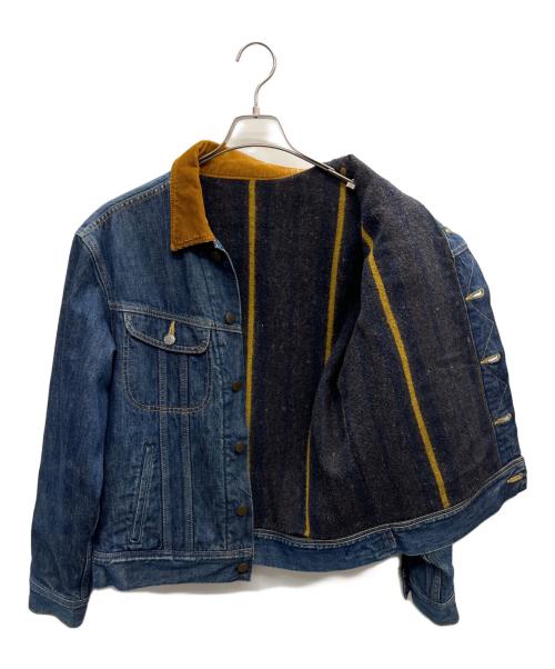 LEE（リー）LEE (リー) デニムジャケット インディゴ×ブラウン サイズ:Mの古着・服飾アイテム