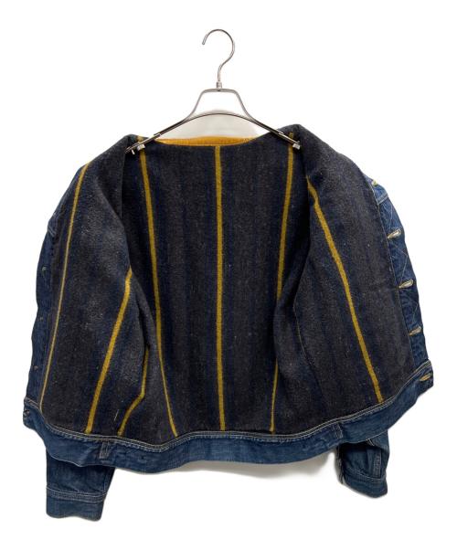LEE（リー）LEE (リー) デニムジャケット インディゴ×ブラウン サイズ:Mの古着・服飾アイテム