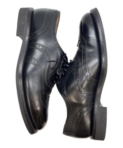SANDERS（サンダース）SANDERS (サンダース) ウィングチップシューズ ブラック サイズ:US9Dの古着・服飾アイテム