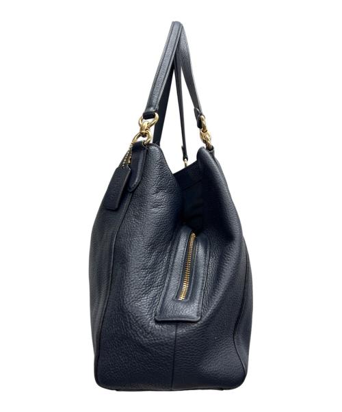 COACH（コーチ）COACH (コーチ) トートバッグ ペブルレザー ハリー ロゴ ネイビーの古着・服飾アイテム