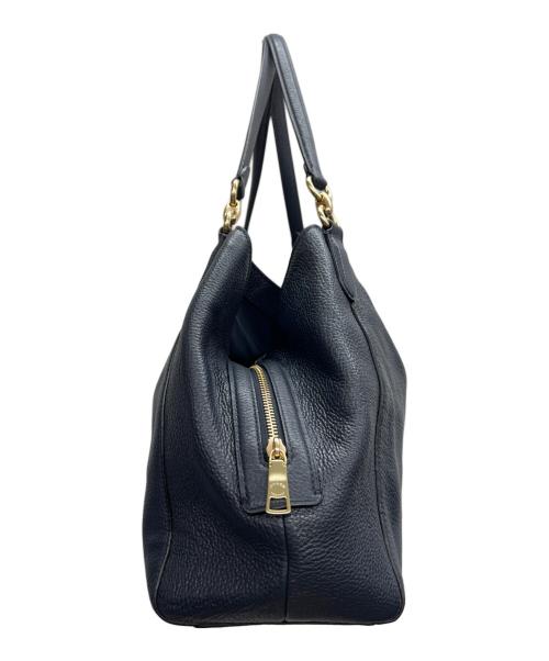 COACH（コーチ）COACH (コーチ) トートバッグ ペブルレザー ハリー ロゴ ネイビーの古着・服飾アイテム