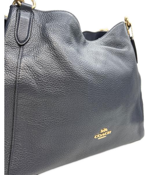 COACH（コーチ）COACH (コーチ) トートバッグ ペブルレザー ハリー ロゴ ネイビーの古着・服飾アイテム