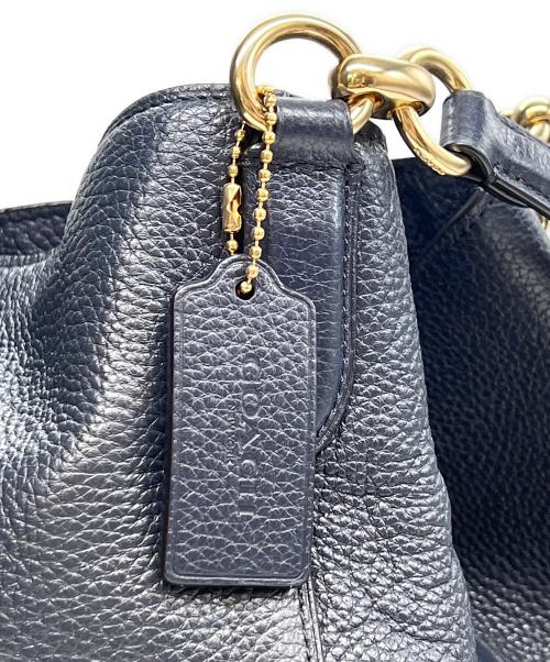 COACH（コーチ）COACH (コーチ) トートバッグ ペブルレザー ハリー ロゴ ネイビーの古着・服飾アイテム
