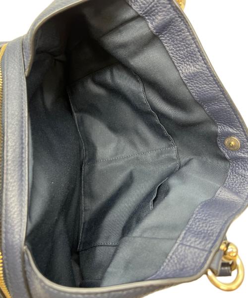 COACH（コーチ）COACH (コーチ) トートバッグ ペブルレザー ハリー ロゴ ネイビーの古着・服飾アイテム