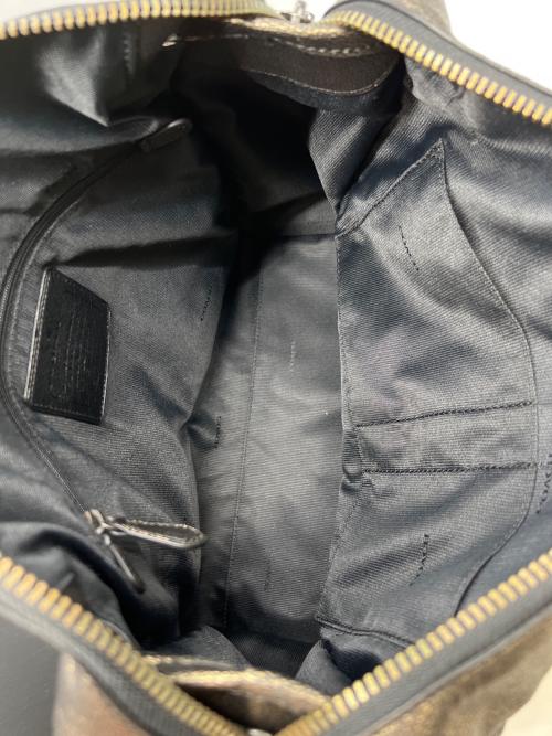 COACH（コーチ）COACH (コーチ) エレベーテッド ライダー33 サッチェル メタリックレザー ブロンズの古着・服飾アイテム