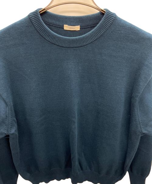awasa（アワサ）awasa (アワサ) 厚手ニット ブルー サイズ:1の古着・服飾アイテム