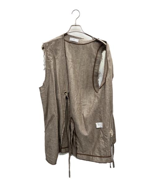 Urig（ウーリッヒ）Urig (ウーリッヒ) リネンベスト ベージュ サイズ:freeの古着・服飾アイテム