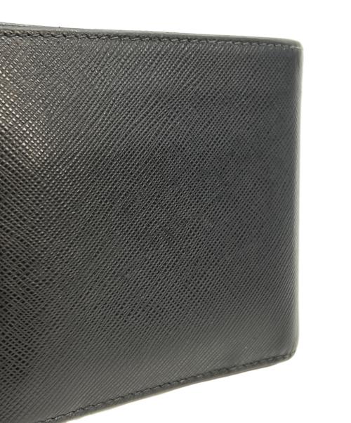 PRADA（プラダ）PRADA (プラダ) 2つ折り財布 SAFFIANO NEROの古着・服飾アイテム
