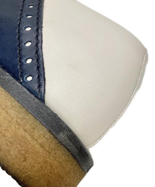 BOTTEGA VENETA（ボッテガベネタ）BOTTEGA VENETA (ボッテガベネタ) サドルシューズ ベージュ×ネイビー サイズ:41の古着・服飾アイテム