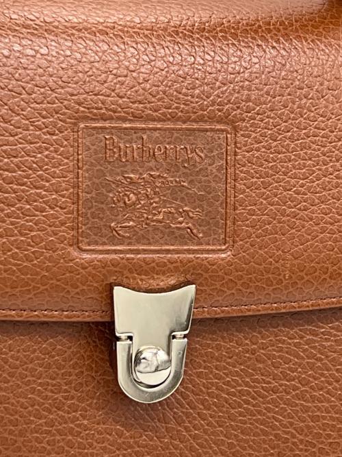 Burberrys（バーバリーズ）Burberrys (バーバリーズ) レザーハンドバッグ ブラウンの古着・服飾アイテム