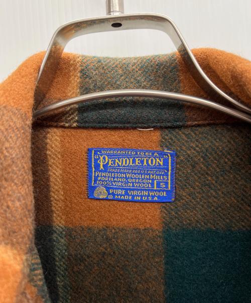 PENDLETON（ペンドルトン）PENDLETON (ペンドルトン) ウールジャケット 70s オレンジ サイズ:Sの古着・服飾アイテム