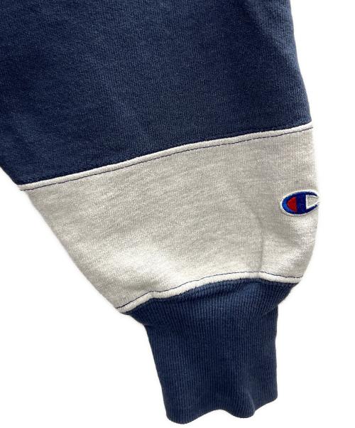 Champion（チャンピオン）Champion (チャンピオン) クルーネックスウェット レッド×ネイビー サイズ:LARGEの古着・服飾アイテム