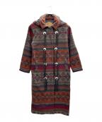 WOOLRICHウールリッチ）の古着「フーデッドコート」｜レッド×グレー