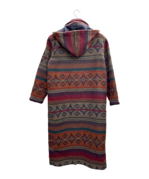 WOOLRICH（ウールリッチ）WOOLRICH (ウールリッチ) フーデッドコート レッド×グレー サイズ:Sの古着・服飾アイテム
