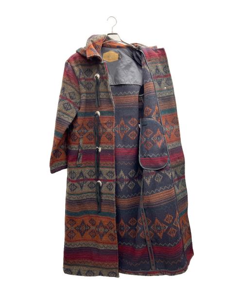 WOOLRICH（ウールリッチ）WOOLRICH (ウールリッチ) フーデッドコート レッド×グレー サイズ:Sの古着・服飾アイテム