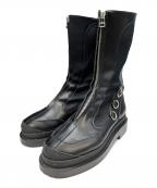 FUMIKA UCHIDAフミカウチダ）の古着「SEMI PATENT ZIP UP BOOTS」｜ブラック