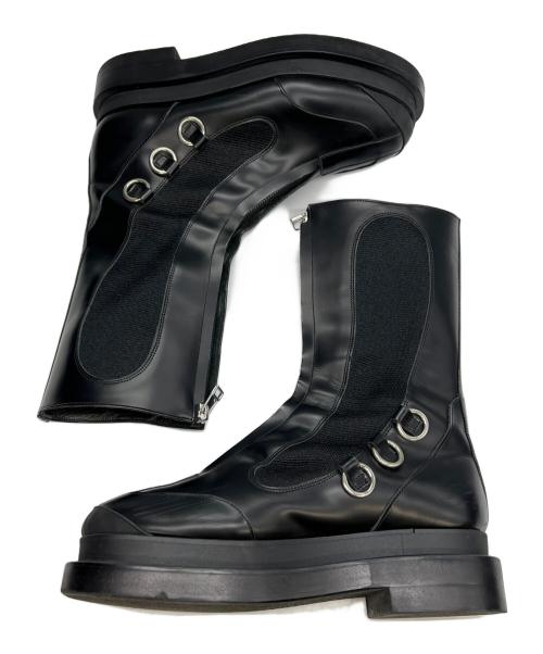 FUMIKA UCHIDA（フミカウチダ）FUMIKA UCHIDA (フミカウチダ) SEMI PATENT ZIP UP BOOTS ブラック サイズ:37の古着・服飾アイテム