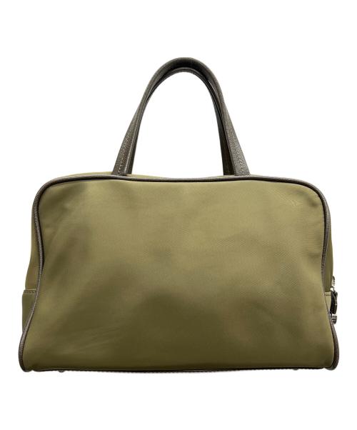TOUT Y EST（トゥティエ）TOUT Y EST (トゥティエ) ハンドバッグ SAC LOQUET TOILE グリーンの古着・服飾アイテム