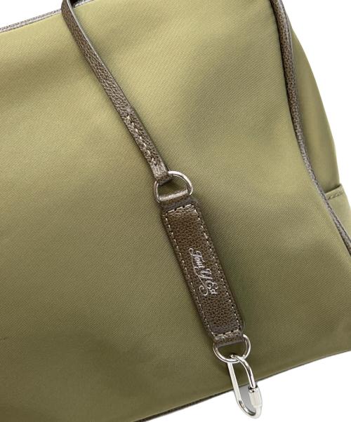 TOUT Y EST（トゥティエ）TOUT Y EST (トゥティエ) ハンドバッグ SAC LOQUET TOILE グリーンの古着・服飾アイテム